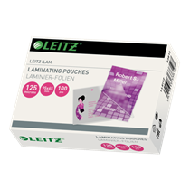 Bolsas De Plastificación Ilam De Leitz, 95 X 65 Mm, 125 Micras Transparente