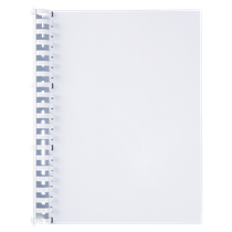Canutillo plástico DIN A4 GBC 51 mm ovalados (Caja 50), blanco