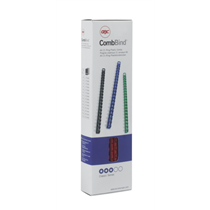 Canutillo plástico DIN A4 GBC 10 mm (Caja 100), azul