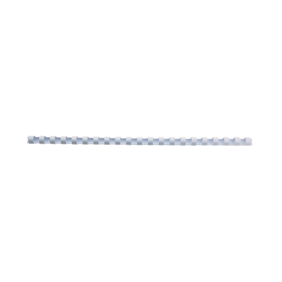 Canutillo plástico DIN A4 GBC 10 mm (Caja 100), blanco