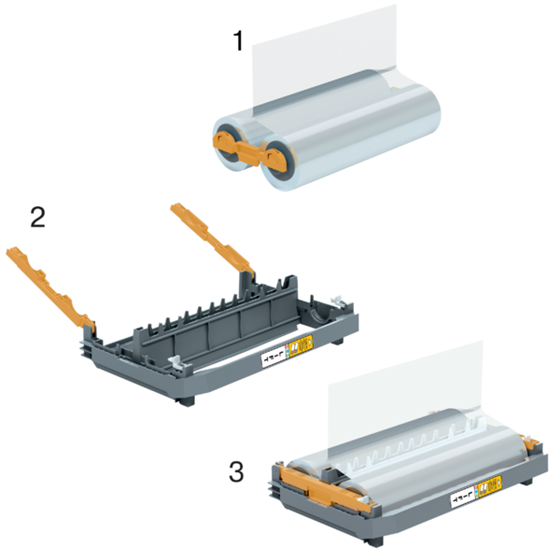 Cartucho Recargable Gbc Foton 30 Con Rollo De Plastificación De 125 Micras Brillante 