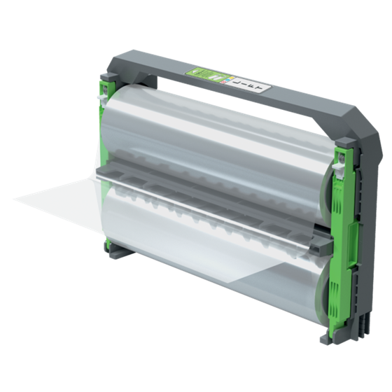 Cartucho Recargable Gbc Foton 30 Con Rollo De Plastificación De 100 Micras Brillante 