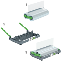 Cartucho Recargable Gbc Foton 30 Con Rollo De Plastificación De 100 Micras Brillante 
