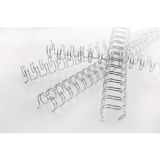 Wirebind Encuadernación GBC Nº4 (6.3 mm) (Caja 100), plata 