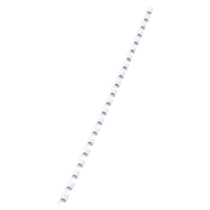 Canutillo plástico DIN A4 GBC 6 mm (Caja 100), blanco