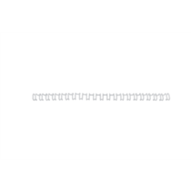Canutillo GBC WIRE paso US 6MM (Caja 100), blanco