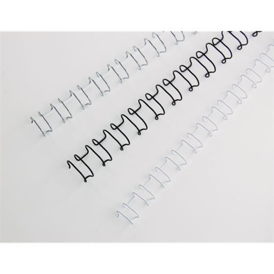 Canutillo GBC WIRE paso US 6MM (Caja 100), blanco