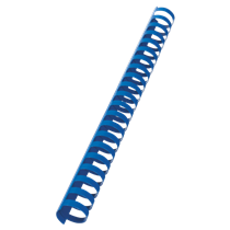 Canutillo plástico DIN A4 GBC 25 mm (Caja 50), azul