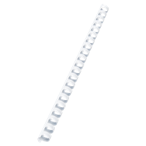 Canutillo plástico DIN A4 GBC 14mm (Caja 100), blanco