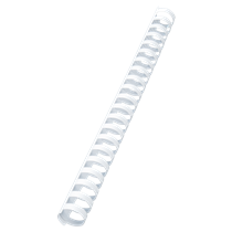 Canutillo plástico DIN A4 GBC 22 mm (Caja 100), blanco