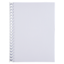 Canutillo plástico DIN A4 GBC 22 mm (Caja 100), blanco