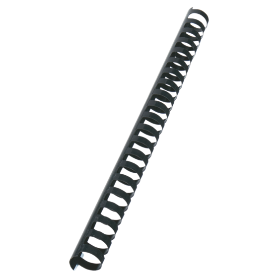 Canutillo plástico DIN A4 GBC 22 mm (Caja 100), negro
