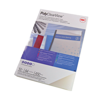 Portada Encuadernación Gbc Polyclearview Transparente Brillo/Mate 300 micras DIN A4 (Pack 100)