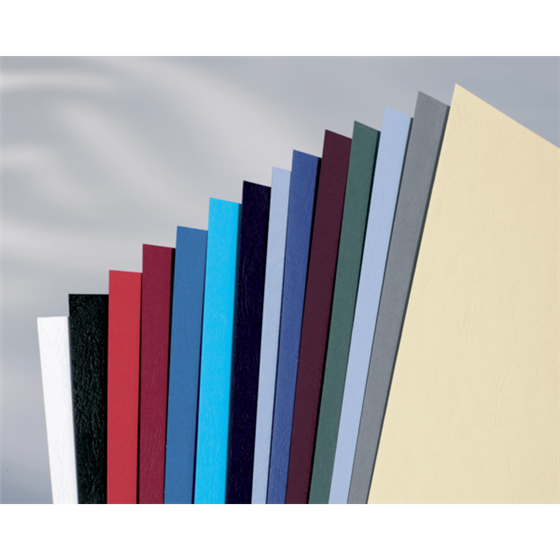 Portada Encuadernar Gbc Leathergrain Rojo Oscuro símil piel 250 grs DIN A4 (Pack 100)