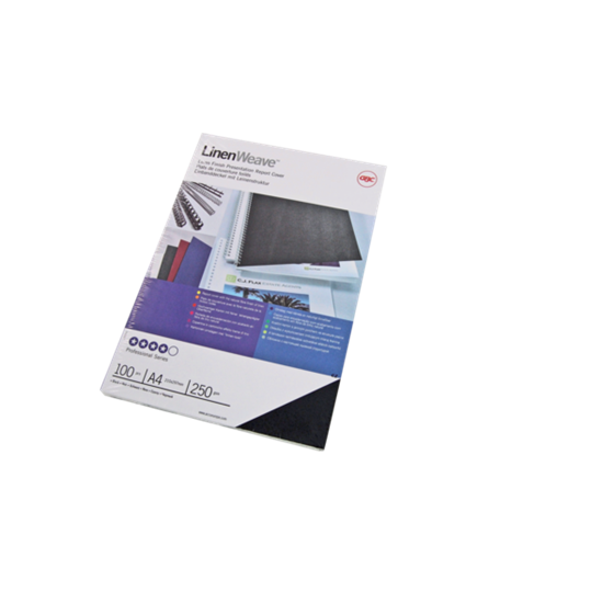 Portada Encuadernar Gbc Linenweave Rojo 250 grs DIN A4 (Pack 100)