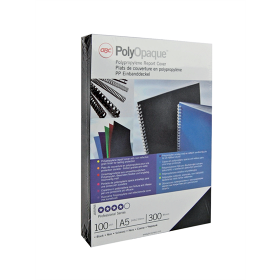 Portada Encuadernación Gbc Polyopaque Azul 300 micras DIN A4 (Pack 100)