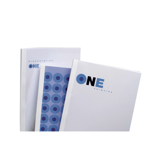 Carpeta térmica IBICOVER GBC 8 mm (Caja 100), blanco
