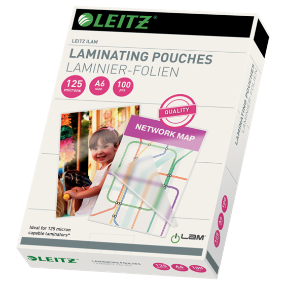 Bolsas De Plastificación Ilam De Leitz, A6, 125 Micras Transparente