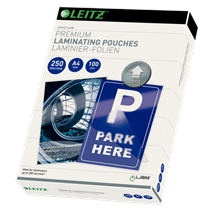 Bolsas De Plastificación Prémium Ilam De Leitz Con Udt A4, 250 Micras Cristal