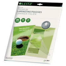 Bolsas De Plastificación Prémium Ilam De Leitz Con Udt A4, 80 Micras Cristal