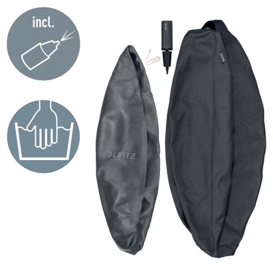Balón De Asiento Antideslizante Leitz Ergo Active 55Cm Gris Oscuro
