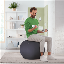 Balón De Asiento Antideslizante Leitz Ergo Active 55Cm Gris Oscuro