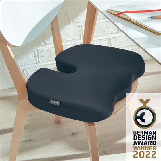 Cojín De Asiento Leitz Ergo Cosy Gris Terciopelo