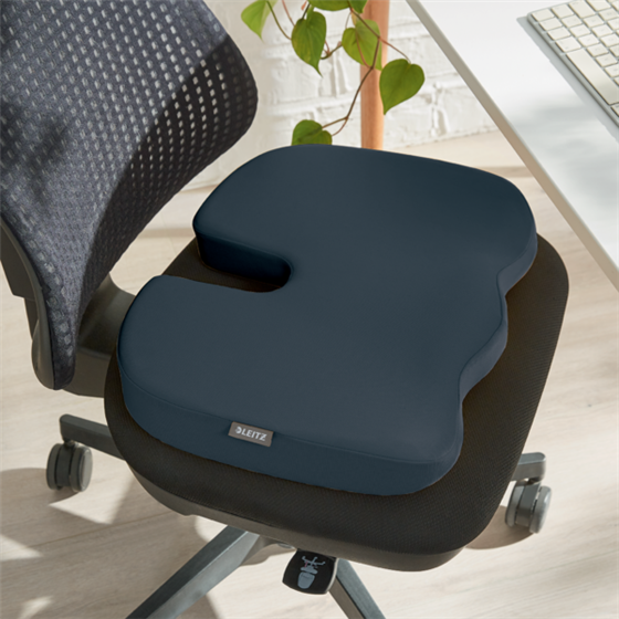 Cojín De Asiento Leitz Ergo Cosy Gris Terciopelo