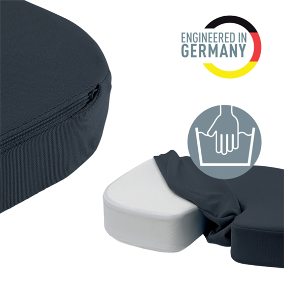 Cojín De Asiento Leitz Ergo Cosy Gris Terciopelo
