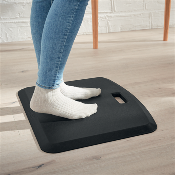Alfombrilla Antifatiga Leitz Ergo Cosy Gris Terciopelo