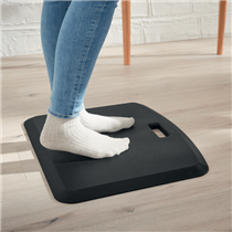 Alfombrilla Antifatiga Leitz Ergo Cosy Gris Terciopelo