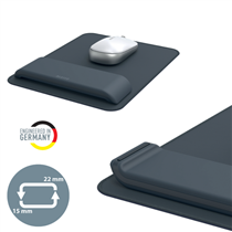 Alfombrilla Para Ratón Con Reposamuñecas Ajustable Leitz Ergo Gris Oscuro