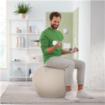 Balón De Asiento Antideslizante Leitz Ergo Active 55Cm Gris