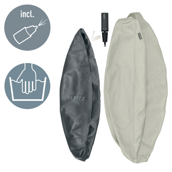 Balón De Asiento Antideslizante Leitz Ergo Active 75Cm Gris