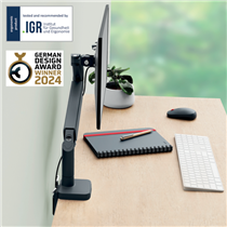 Brazo Para Un Monitor Leitz Ergo Space Saving Gris Oscuro