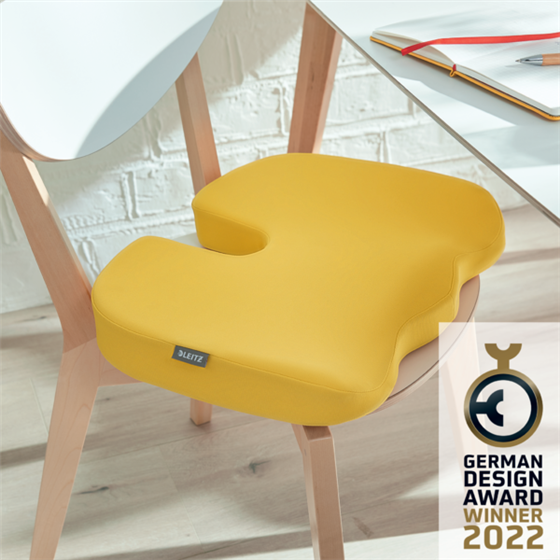 Cojín De Asiento Leitz Ergo Cosy Amarillo Cálido