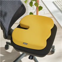 Cojín De Asiento Leitz Ergo Cosy Amarillo Cálido