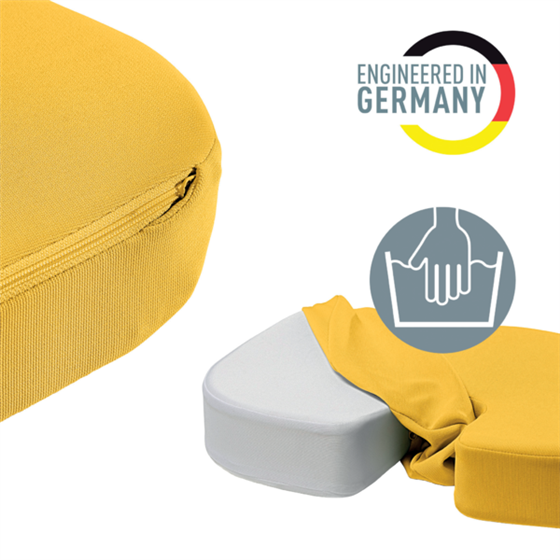 Cojín De Asiento Leitz Ergo Cosy Amarillo Cálido