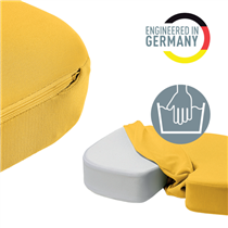 Cojín De Asiento Leitz Ergo Cosy Amarillo Cálido
