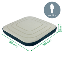 Cojín Wobble Active Leitz Ergo Con Funda De Tela Gris