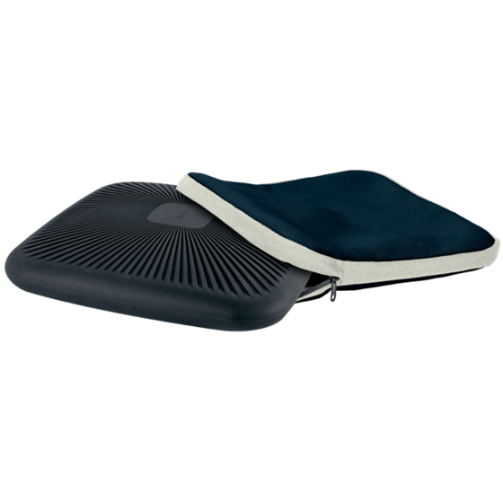 Cojín Wobble Active Leitz Ergo Con Funda De Tela Gris Oscuro