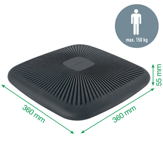 Cojín Wobble Active Leitz Ergo Gris Oscuro