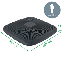 Cojín Wobble Active Leitz Ergo Gris Oscuro