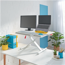 Convertidor De Escritorio Leitz Ergo Cosy Con Bandeja Deslizante Gris