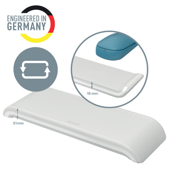 Reposamuñecas Ajustable Para Ratón Leitz Ergo Cosy Gris