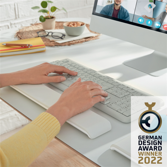 Reposamuñecas Ajustable Para Teclado Leitz Ergo Cosy Gris