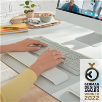 Reposamuñecas Ajustable Para Teclado Leitz Ergo Cosy Gris