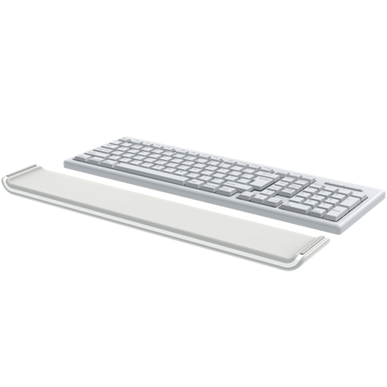 Reposamuñecas Ajustable Para Teclado Leitz Ergo Cosy Gris