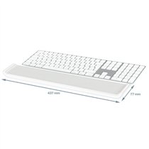 Reposamuñecas Ajustable Para Teclado Leitz Ergo Cosy Gris