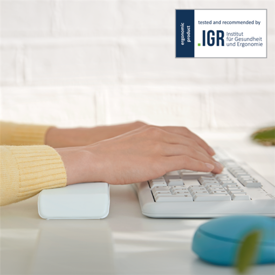 Reposamuñecas Ajustable Para Teclado Leitz Ergo Cosy Gris